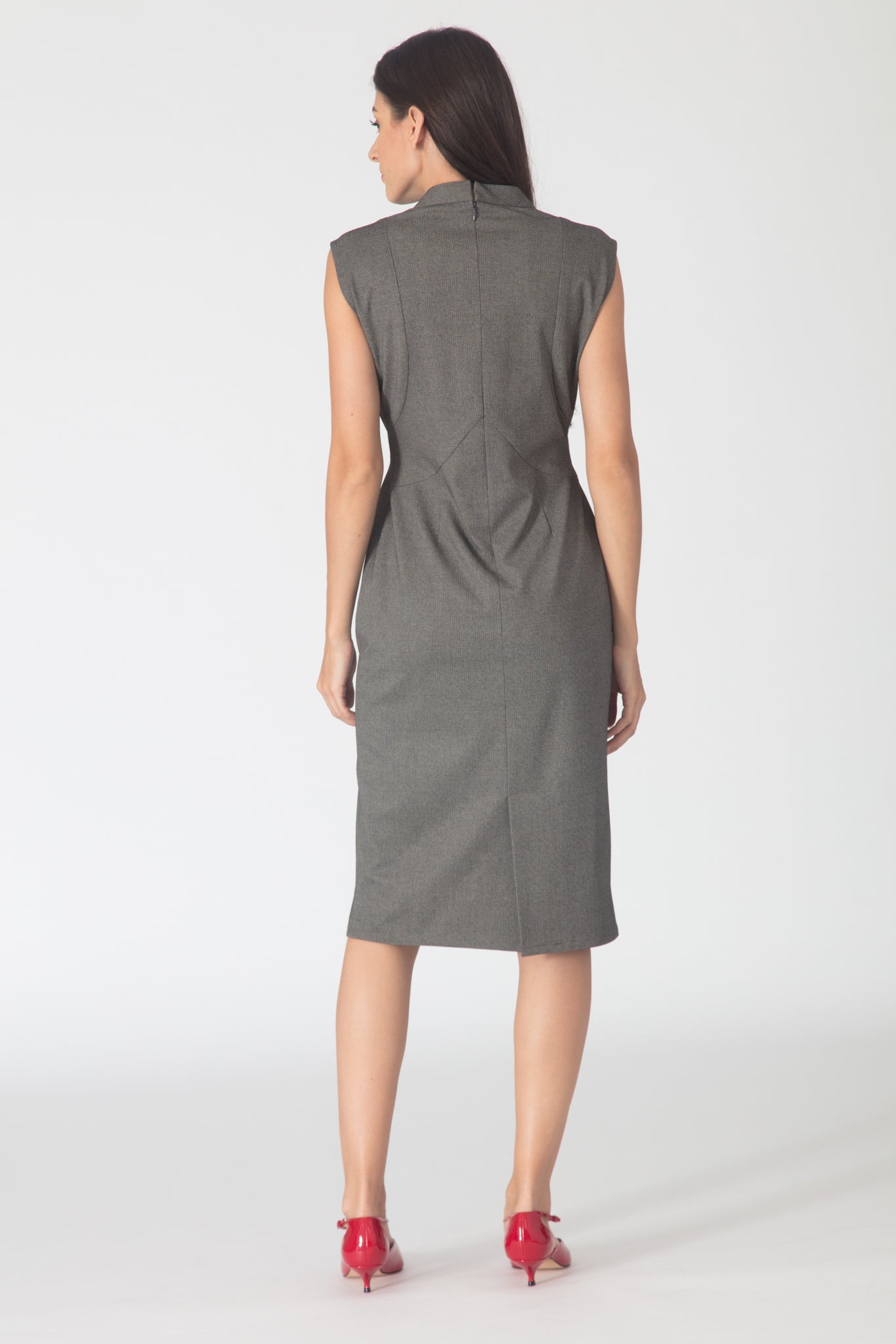 Grey Ponte Dress Intermod Workwear